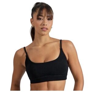 Buffbunny Cloud Bralette Onyx Black Athletic Athleisure Yoga Padded‎ Womens Sz S